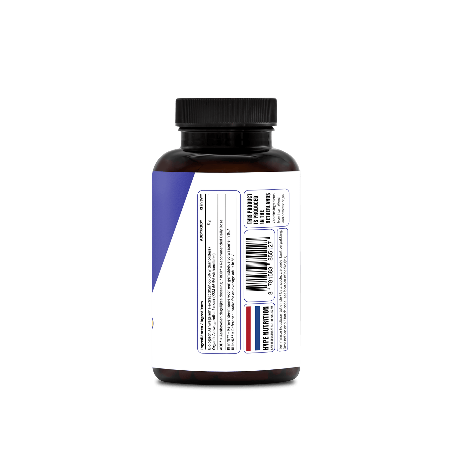 Biologische Ashwagandha KSM-66 capsules voor stressvermindering en energie