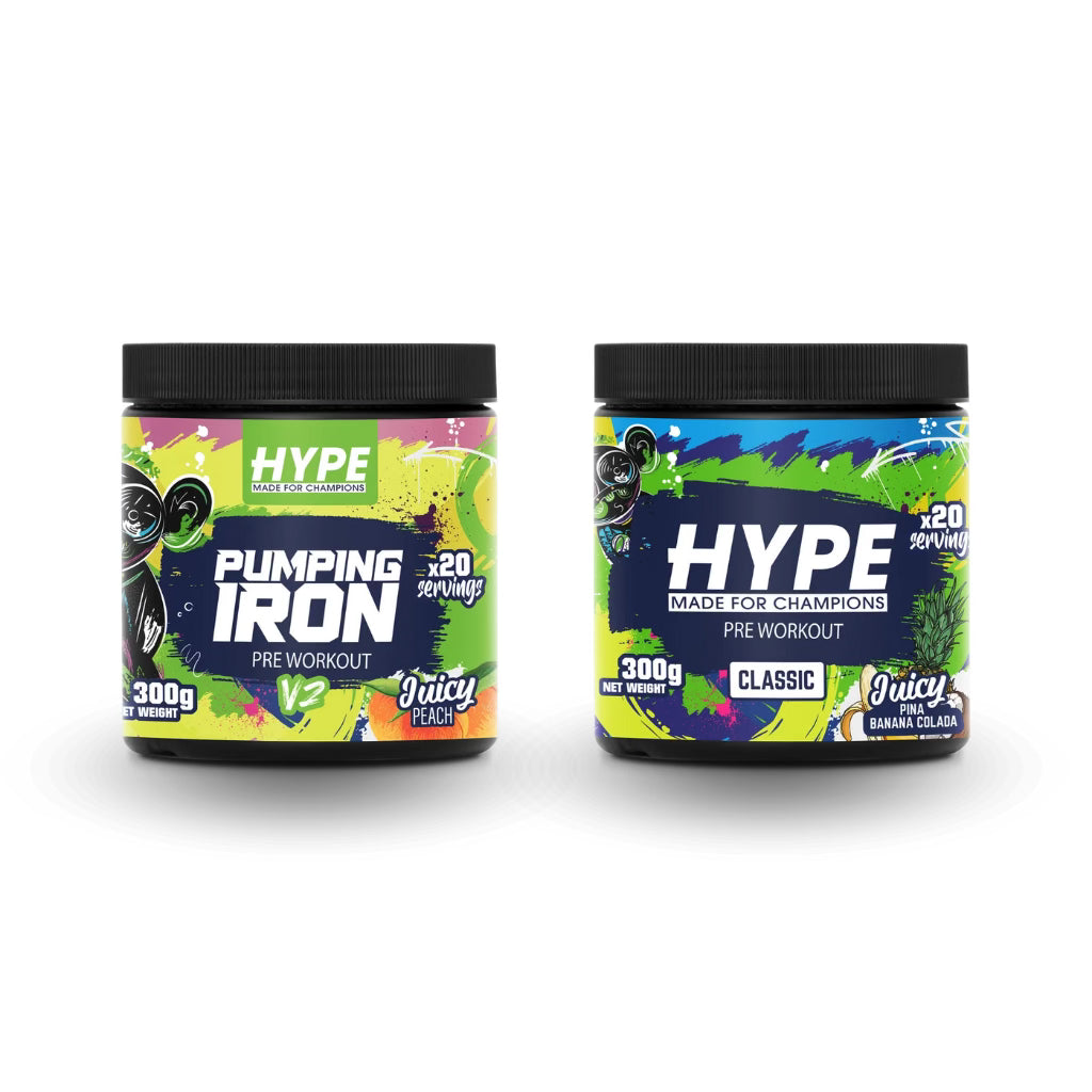 Double Boost Combideal met twee pre-workout poeders voor langdurige energie en focus