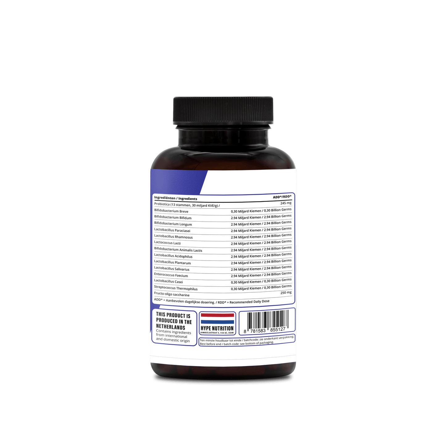 Biologische probiotica capsules voor darmgezondheid en weerstand