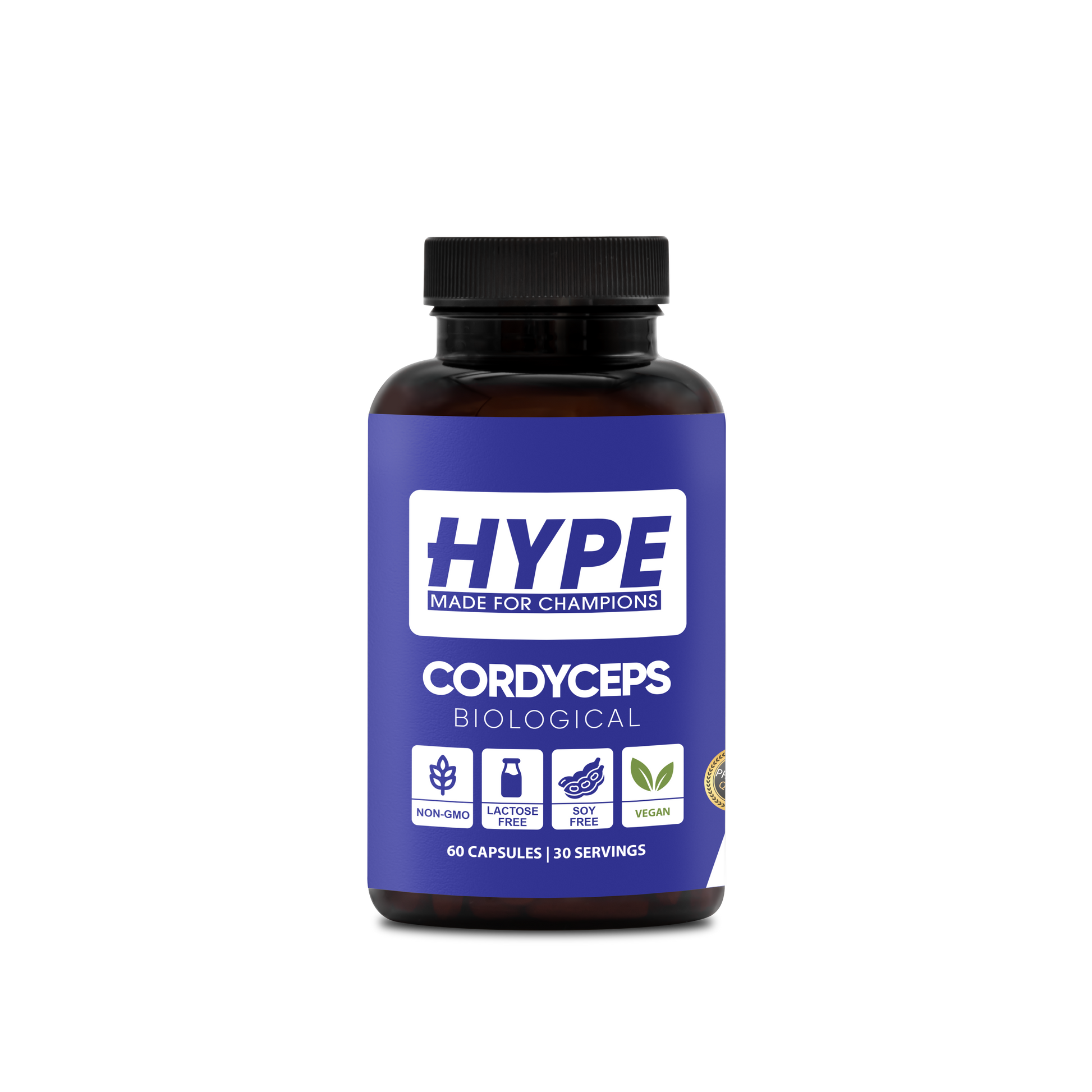 Biologische Cordyceps capsules voor energie en uithoudingsvermogen